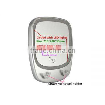 Suction Cup Magnifying Shaving Mirror With Led Lights photo-5