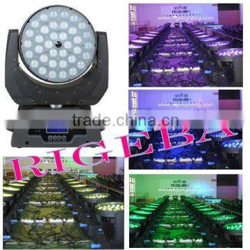 Zoom 10W 36pcs 4 -in -1 RGBW led moving head