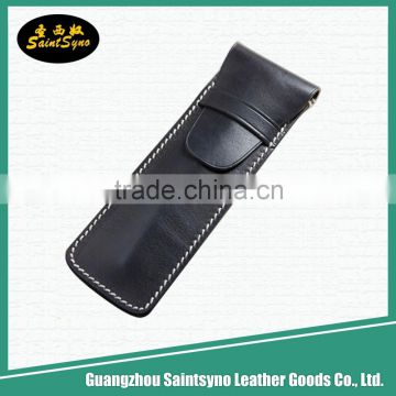 2016 leather pen pouch custom pen holder wholesale pencil case,custom pen bag