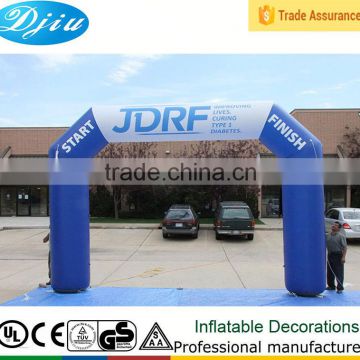 DJ-GM-22 small cheap full printing inflatable advertising square arch door