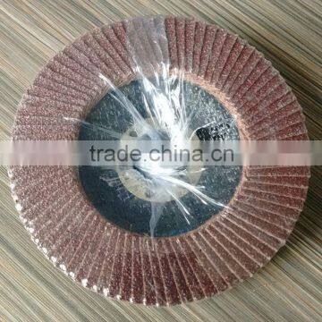 505 LG.W 4'' 100*16 Brown Fused Alumina Abrasive Flap Disc photo-4