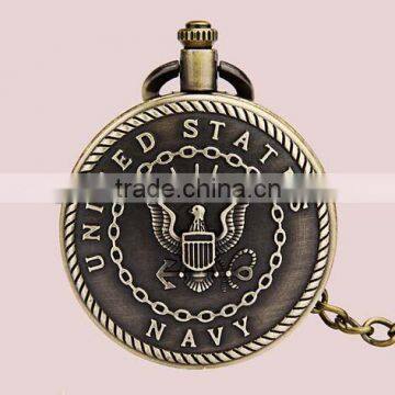 Bronze Engraving Watch Necklace Old Simple Round Antique Bronze Round Pocket Watch Necklace Pendant Engraving Watch Necklace