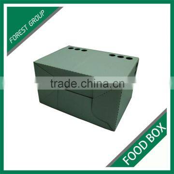WHITE PLAIN CORRUGATED FOOD BOX FOR SHIPPING HAMBURGER WITH CUSTOM LOGO AND PRINT photo-4