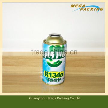 Straight aerosol can for R134a environment-protection Refrigerant