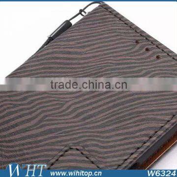 Luxury Zebra Stripe Flip Leather Stand Wallet Cover Phone Case for Samsung Galaxy S6 photo-5