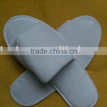 fashion white towel material hotel slipper