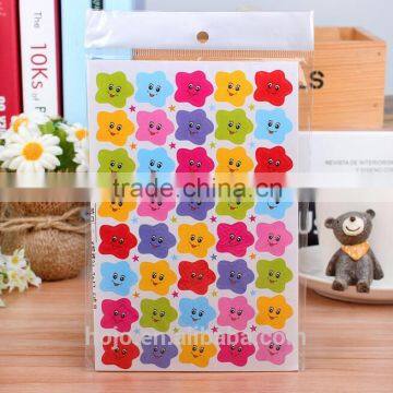 School Supply Smile Stickers Cutomized Cartoon Sticker Toys for Kids 10pcs/set