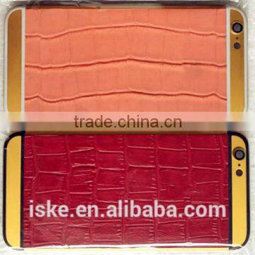 Best Selling 24kt Gold With Genuine Leather Custom Housing for IPhone 6s Case photo-4