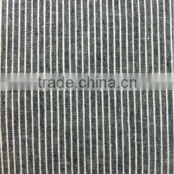 55% Linen 45% Cotton Stripe Fabric Linen Cotton Blended Fabric