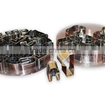 Hot Sale 35pcs Letters & Number Stainless Steel Cookie Cutters Set