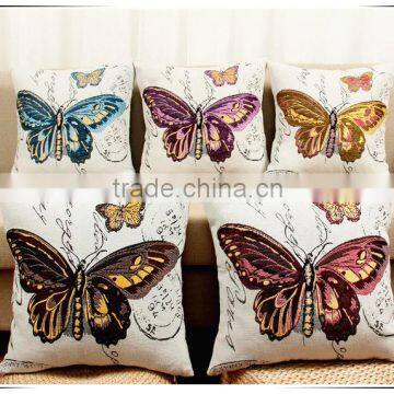 Butterfly jacquard patchwork cushion covers and pillowcases