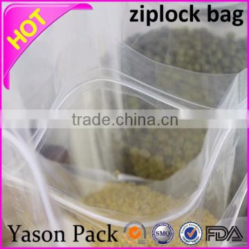 Yason clear plastic zippered storage bag zip resealable bag plastic ziplock bag for clothing