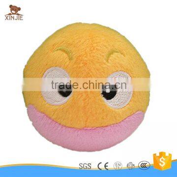 custom little round baby ball plush toy soft stuffed small ball emoji toy