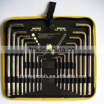 TOP T handle Long hex key set( CRV steel)