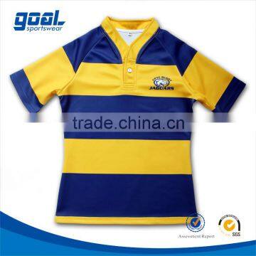 Latest design sports blank kids rugby jersey