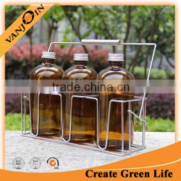 Brewed Coffee Bottles 16oz Amber Glass Bottles With Screw Cap