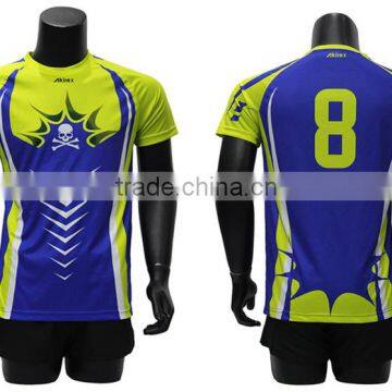 Custom NAVY & gold sports wear / soccer shirt / soccer jersey