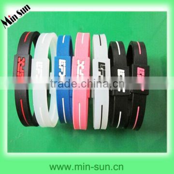 DONGGUAN MIN SUN Custom Printing Silicone Make Hand Bands, Cheap custom silicone hand band