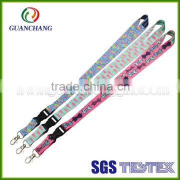 wholesale custom Sublimation Promotional Polyester Lanyard no minimum order