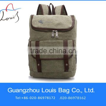 Guangzhou brand high quality vintage canvas backpack,Weekender canvas backpack,simplicity canvas backpack