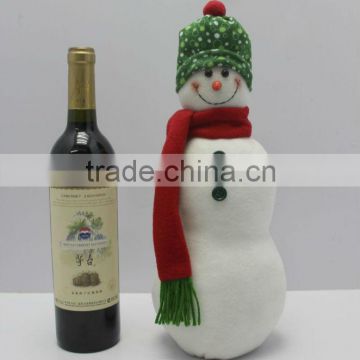 Hot sale snowman decorative wine bottle covers