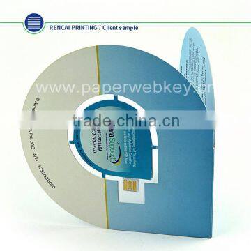 2016 The Best Promotion Gift USB Flash Drives Web Key Paper usb memory
