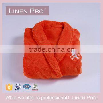 LinenPro Orange Coral Fleece Bathrobe Sex Women Bathrobe