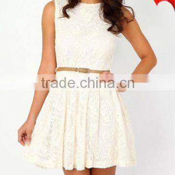 intricate lace dresses for evening party D-1094