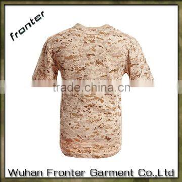 100% Cotton Made Army Camouflage Miliitary Short-sleeve T-shirt photo-2
