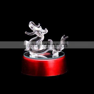 New Custom design dargon figurine make glass figurines for home decration