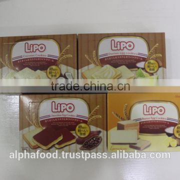 Sweet Crunchy Texture LIPO Coconut high energy biscuits with 100G bag packing