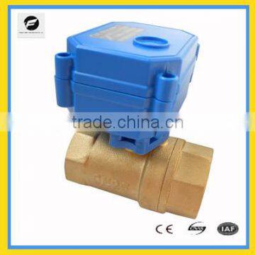 CWX-15N 2-way electric actuator full port solenoid BSP ball valve 12v 24v 220vAC for water treatment.