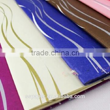 New classical flower design types of flower packaging paper