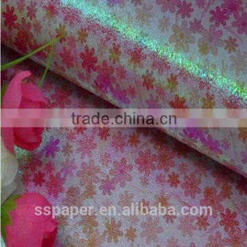 High-end gift wrapping paper handmade pattern rainbow paper roll for DIY