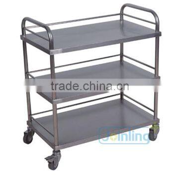 Stainless Steel Treatment Trolley With Three Layers