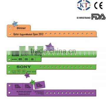 KT-6070 pull-off promotion wristbands with CE & FDA