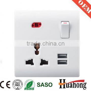 2.1A output USB wall socket