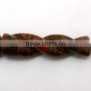 Unakite Twisted Healing Stick