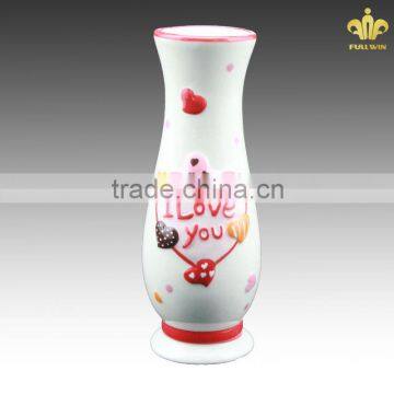 China wholesale ceramic flower vases for valentine day