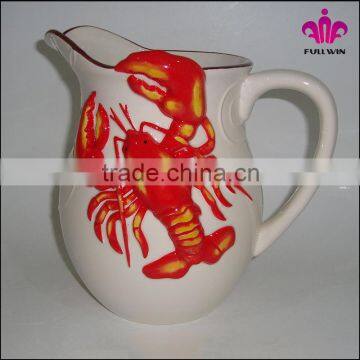 Wholesales Tableware Ceramic Lobster Pitcher