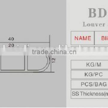 Blind Louver Profile; Fixed Louver Window Profile; Louver UPVC Profile