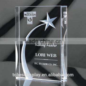 luxury clear acrylic award plaques,blank acrylic award,acrylic trophy design shenzhen manufacturer