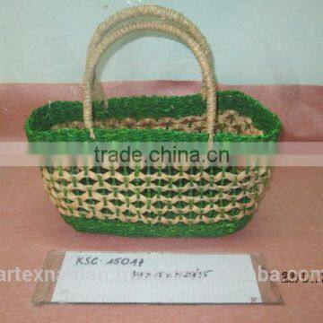 Eco-friendly Water Hyacinth Handbag With Handles, Fashionable Looking, Good Price, Natural Material From Vietnam photo-3