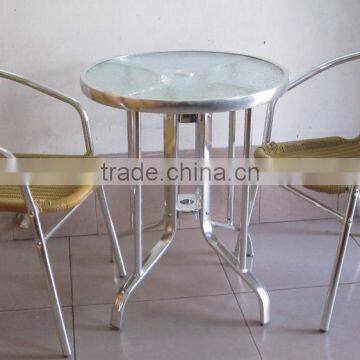 Aluminum With Glass Dining Table for Sales YT40B photo-5