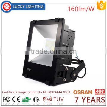 Factory price energy saving ultra slim IP65 Led flood light 150w with meanwell power