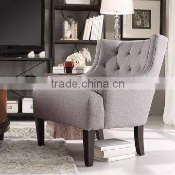 Tess Wingback Tufted Linen Upholstered Chair HS-SC2167