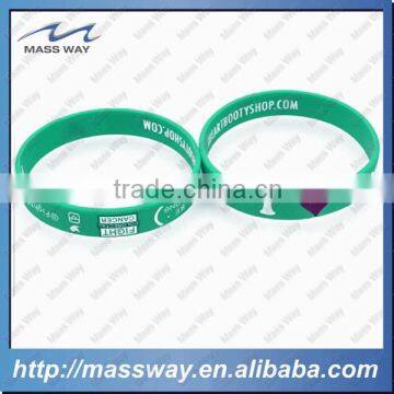 Customized Fashion Lover Luminous Custom 3D Rubber Silicone Wristband photo-5
