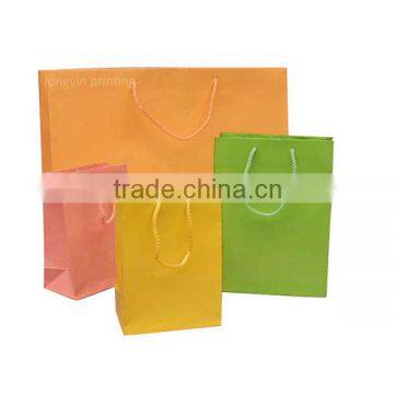 Fancy custom printing shopping bag, gift bag, paper bag with handle