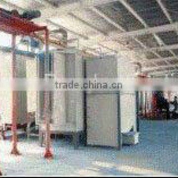 Sound beam powder coating line