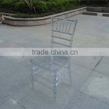 Wholesale Popular Wedding Resin Transparent Chiavari Chair